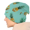 Berets czaszka ananas aquamaryna czaszka czapka hat got jesień zima ulica unisex czapki dla dorosłych ciepłe dzianiny z podwójnym użyciem