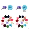 Accessoires de cheveux Rose Clips Barrettes mignonnes Épingle à cheveux Mticolor pour enfants Baby Girls Clip Flower Headwear Drop Livraison Maternité Dh3Mq