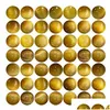 Crystal 49Pcs 10Mm Natural Round Stone Bead Loose Gemstone Diy Smooth Beads For Bracelet Necklace Earrings Jewelry Making Dro Dhgarden Dhquv