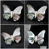 Pins Brooches Kawaii Cute Natural Shell Butterfly For Women And Men Elegant Insects Banquet S Brooch Christmas Gifts Drop Delivery Jew Dh4Qo