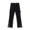 2022 Herrmode FLARED PANTS High Street Jeans Vintage Washed Distressed Trousers221L