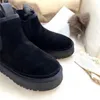 Botas de grife de luxo de alta qualidade mulheres venda quente mulheres couro lug sola mocassim sola grossa sapato elevado mulheres clássicas botas de neve designer martin bota australiana