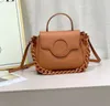 Bolsas de ombro marrom toppest qualidade moda bordado designer saco itália togo couro homem marca bolsa entrega rápidaa2