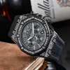 2022 Heren Siliconen Luxe Een Horloge 6 Pin Feature Quartz Second Running Chronograaf Business Fashion Horloge Waterdicht 24 2698