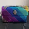 Kurt Geiger Bag Mini Kensington Love Heart Ramper Torby Łańcuch torebka Kobiet Rainbow Fashion All Match