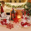 GUDELAK 105PCS kerstbal ornamenten boomversieringen, rode en witte onbreekbare kerstversieringen set met draagbare geschenkdozen voor C