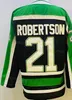 Hommes Reverse Retro Hockey 4 Miro Heiskanen Jerseys 21 Jason Robertson 14 Jamie Benn 91 Tyler Seguin 29 Jake Oettinger 47 Radulov Noir Vert Blanc Cousu