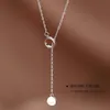 Pendant Necklaces Korean S925 Sterling Silver Fashion Simplicity Alphabet Necklace Luck Personalized Jewelry Gift Women167d