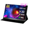 17.3 tum 4K Portable Monitor 3840 2160p HDR 500NIT Dual Speaker 60Hz IPS Screen Gaming Display för PC Laptop Xbox PS4/5 Switch