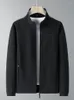 Männer Jacken 2023 Herbst Jacke Koreanische Mode Stehen Kragen Fleece Gefüttert Softshell Casual Windjacke Mantel Plus Größe 8XL