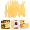 Party Decoration 30 Pcs Props Simulation French Fries Model Goodie Bag Fillers Fake Food Realistic Display Pvc Artificial