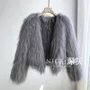Pele feminina 2023 inverno feminino casaco falso mangas compridas com decote em v moda coreana high-end grosso quente senhora casacos