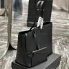Spacchi Designer Baglie di lusso Luxo in pelle nera Borse tote borse laptop da viaggio femminile da viaggio grande shopper borse da uomo in tamburo per il corpo