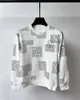 남자 T 셔츠 고급 브랜드 라운드 목 티셔츠 스프링 가을 한국 스타일 패션 인쇄 풀오버 캐주얼 긴 슬리브