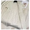 2023 Autumn Beige Tweed Single-Breasted Dress Short Sleeve Round Neck Double Pockets Elegant Casual Dresses 3A2733362159