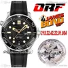 ORF Diver 300m 007 A8800 Otomatik Erkekler İzle 42mm Siyah Dokulu Kadran Süper Versiyon Kauçuk Kayış 210 22 42 22 01 004 WATC271O