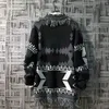 Kadın Sweaters Sonbahar ve Kış Yeni Örgü Hırka Erkekler Tassel Retro Tembel Sweater Erkek Gevşek Erkekler Sweater İnce Ceket Örme Kazak Man Ceket 231004