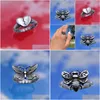 Anillos Ins Hiphop Street Rock Bee Butterfly Flame Happy Chrysanthemum Heartbreak Anillo de acero de titanio para mujeres Hombres Pareja Gota Entregar Dhljz