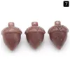 Pierres précieuses en vrac Forme naturelle Gland Gemstone Décoratif Sculpté à la main Guérison Mousse Agate Noisette Pierre pour la décoration de la maison Cadeau Drop de Dhvhe