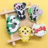 Wholesale 100Pcs PVC Kawaii Animal Panda Koala Tiger Sandals Buckle Shoe Charms Boys Girls Decorations For Button Clog Backpack