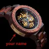 Personalized Customiz Watch Men BOBO BIRD Wood Automatic Watches Relogio Masculino OEM Anniversary Gifts for Him Engraving CJ269H