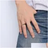 Rings Do Not Lose Color Unique Tungsten Ring Men Women Bands Couple Engagement Jewelry Gift Mticolor Dropship R499G Drop Delivery Dhbog