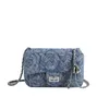 Versão coreana da corrente 2023 início do outono nova feminina versátil denim ombro flor estrangeira crossbody saco modelo 7569