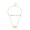 Pendant Necklaces 19912005 Date Necklace Birth Year Chain Jewelry Men Women Choker Birthday Gifts Bijoux3628365 Drop Delivery Pendants Dhr0B