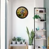 Frames Display Stand Wooden Round Po Frame Rustic Picture Gift Creative Wall