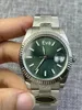 Мужские модные часы мятно-зеленого цвета, 41 мм, механизм 904L Clean Factory 2836 3235