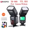 Testine flash TRIOPO TR-988 TTL Flash Speedlite con sincronizzazione ad alta velocità per fotocamera reflex digitale 6D 60D 550D 600D D800 D700 YQ231003