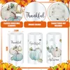 3 stuks Thanksgiving vlamloze LED-kaarsen met afstandsbediening voor slaapkamer woonkamer herfst Thanksgiving Day Decor