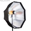 Têtes de flash Grande taille 120 cm/47,2 pouces parapluie octogonal Softbox réflecteur Brolly pour Flash Flash lumière accessoires de Studio Photo YQ231004