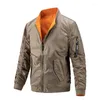 Jaquetas masculinas homens e casacos para inverno coreia elegante moda slim jaqueta de beisebol com bolsos piloto bomber homem para chaquetas c5356