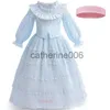 Occasioni speciali 2023 Film La Sirenetta Costume per ragazze Halloween Natale Bambini Torta a strati Bianco Blu Abito da principessa Lolita Ariel x1004