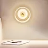 Wall Lamps Modern Marble Lamp 18cm Corridor White Balcony Mall Decor Light Bedroom Living Room Background LED Lighting