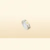 18k Gold Ring Stones Fashion Simple Letter Rings for Woman Par Quality Ceramic Material Fashions smycken Supply9420287