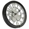 Väggklockor Brown/Bronze Gears Analog QA Clock-Model 32947