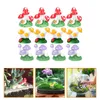 Tuindecoraties 12 stuks ornamenten paddestoel bonsai hars ambachtelijke standbeeld decor mini cartoon beeldje ambachten