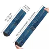 Men's Socks Electronic Circuit Board Harajuku Super Soft Stockings All Season Long Accessories For Unisex Christmas Gifts