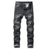 Wielkie rozmiary dżinsy harajuku fitness streetwear punk rock hollow out hole pant 2019 nowatorskie spodnie vintage Pants3063