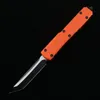 MT Version Orange Knives Black D2 Steel Blade 6061-T6 Aviation Aluminiumlegering Handtagning Camping Överlevnad Utomhus EDC Hunt Tactical Tool Dinner Pocket Knife Knife