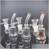 Smoking Pipes Wholesale Colorf Hookahs Glass Water Bong Perc Percolator 14Mm Joint Recycler Mini Oil Rigs Small Dab Rig With Bowl Dr Dh3Jr