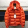 Mens Puffer Ceket Kış Kış Palto Kapşonlu 3xl 4xl Tasarımcı Ceketler Uzun fermuarlı cep rüzgar kırıcı ördek aşağı kalın sıcak parka gündelik moda katlar artı boyutu