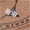 Stud Love Heart Super Small Earrings Simple Compact Söt Studentörhängen för kvinnor Minimalistisk koppar Hypoallergenisk droppleverans Jewe Dh4vo