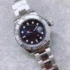 Automatisk mekanisk rolx armbandsur rostfritt stål yatchmaster män kvalitet 40mm blå urtavla 116622 lås safir glas män x