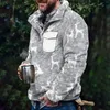 Sudaderas con Capucha para Hombres Patrón De Copo De Nieve De Navidad Botón Delantero Chaqueta De Jersey Novela Camisa Deportiva Bolsillo Con Capucha Y Suéter Linda Zapatilla Oscura