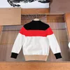 Designer crianças cardigan moda zíper bebê camisola primavera produtos tamanho 100-150 cm multi cor ampla listra design de malha jaqueta oct05