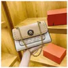 Stile francese piccolo borsa quadrata per donne Nuova catena Casualmente Cross Cohbody Spalla versatile di tendenza di fascia alta9836