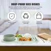 Dinnerware Sets Baby Containers Exquisite Dinner Tray Divider Creative Bowl Drop-Proof Rice Dishes Office Tableware